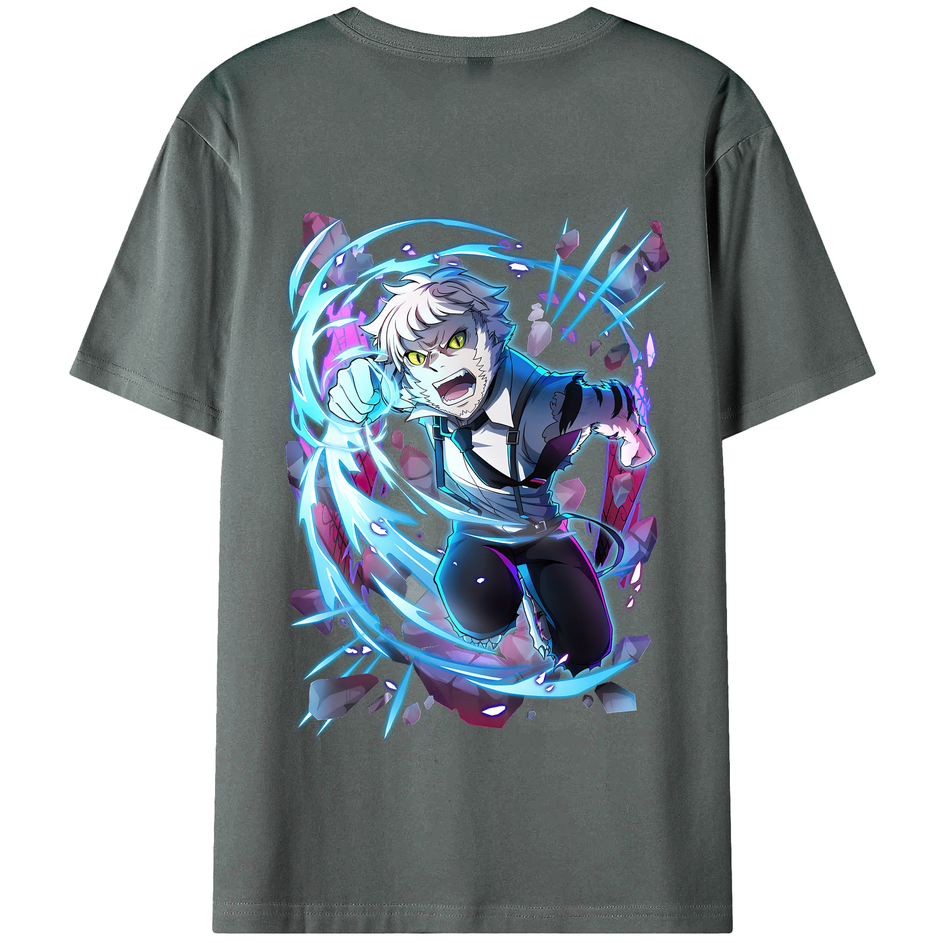 （画像用） 文豪ストレイドッグス Bungo Stray Dogs 綿100％半袖Tシャツ（背面プリント）